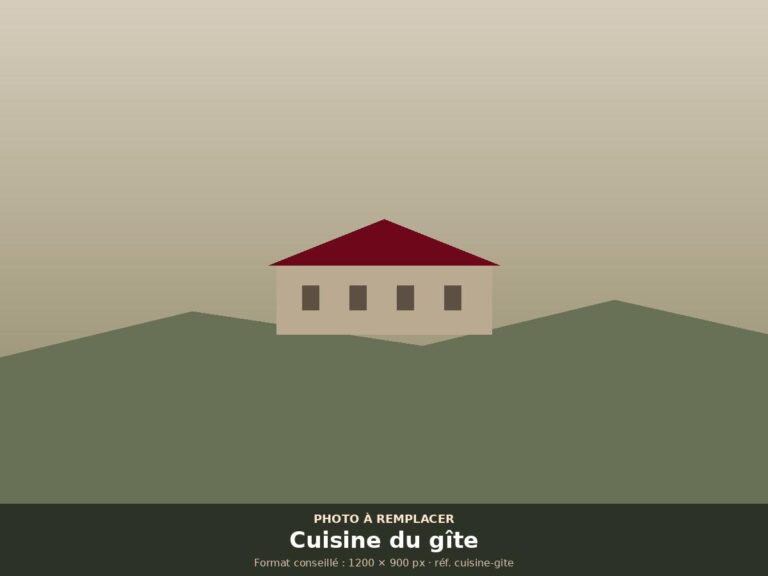 Cuisine équipée du gîte